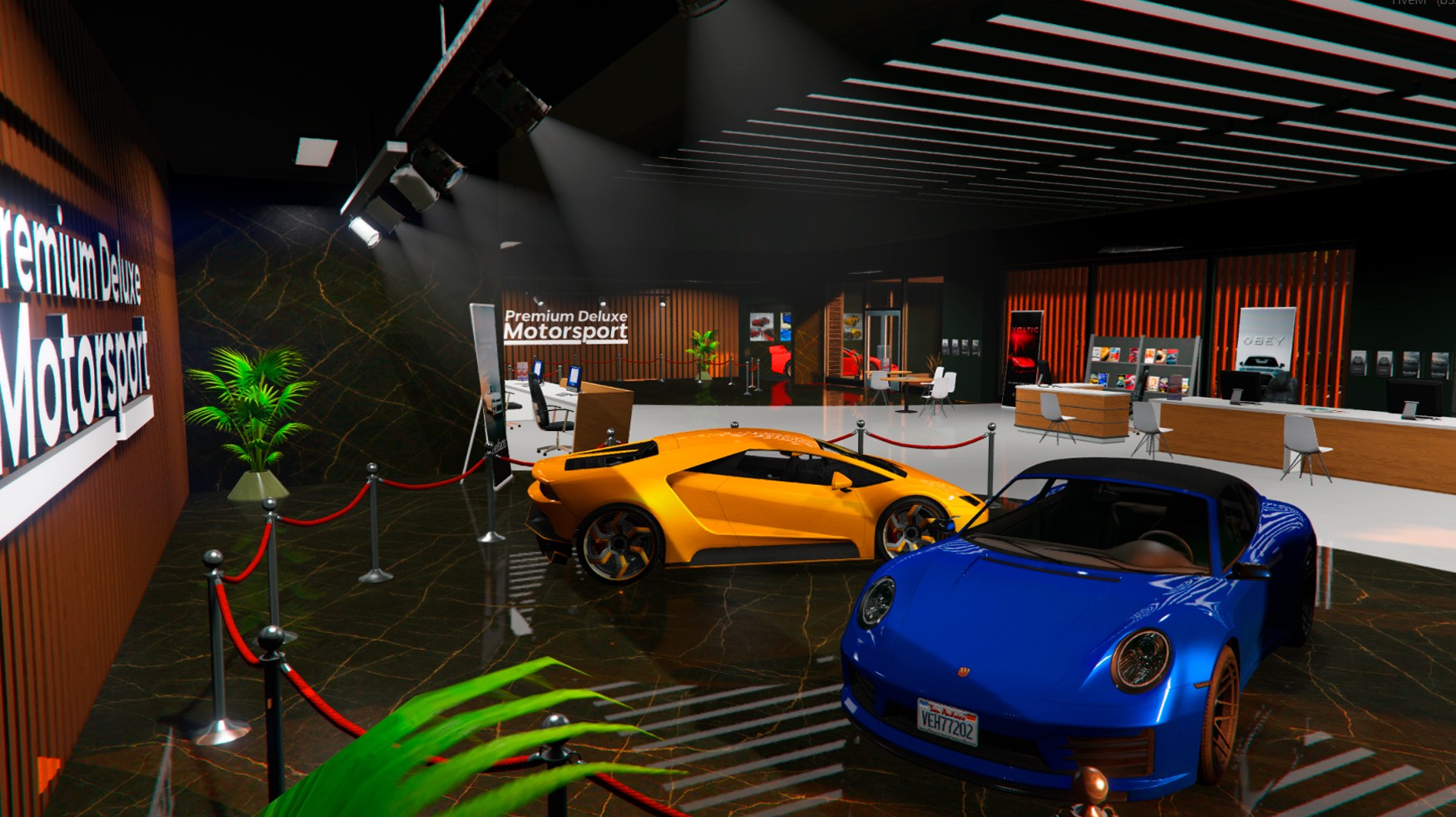 Car showroom interior